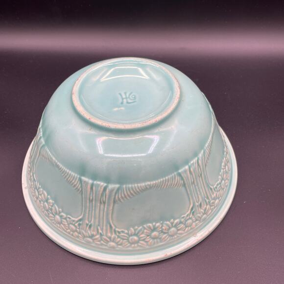 1930s Homer Laughlin Apple Tree Mixing Bowl 9 Inch - Picture 7 of 13